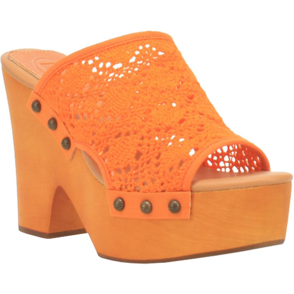 Dingo Orange Cuban Heel Slip On - Dudes Boutique
