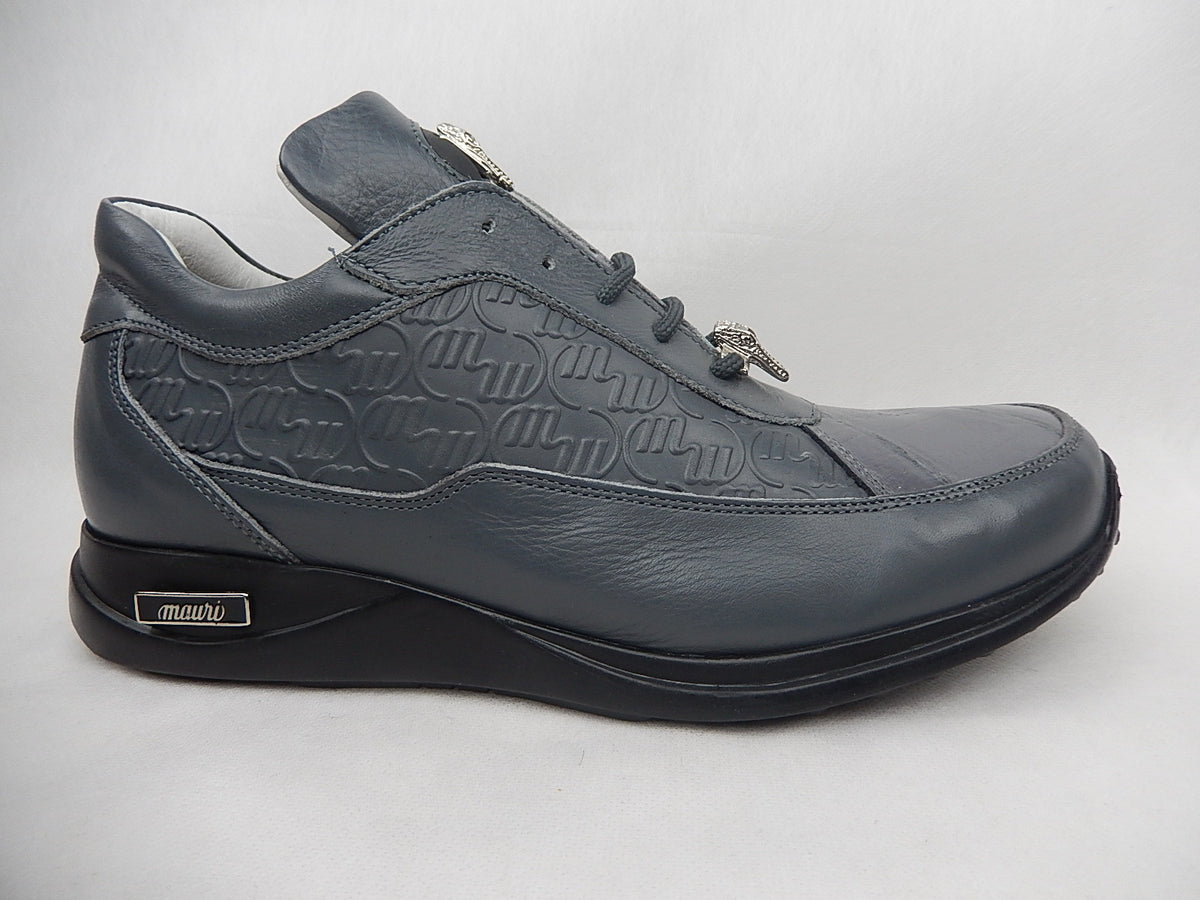Mauri Gray Alligator & Lambskin Sneakers 8900/2 - Dudes Boutique