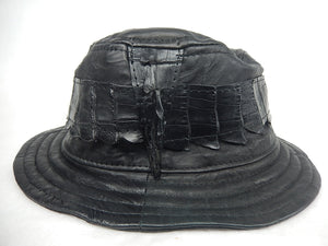 G Gator Crocodile x Lambskin Bucket Hat - Dudes Boutique