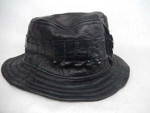 G Gator Crocodile x Lambskin Bucket Hat - Dudes Boutique