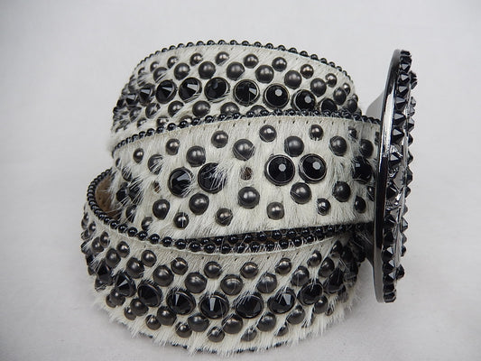 b.b. Simon 'Moon Rock' Crystal Belt - Dudes Boutique