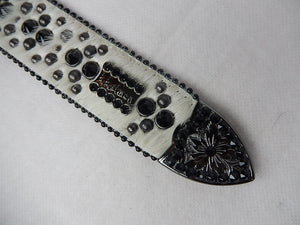 b.b. Simon 'Moon Rock' Crystal Belt - Dudes Boutique