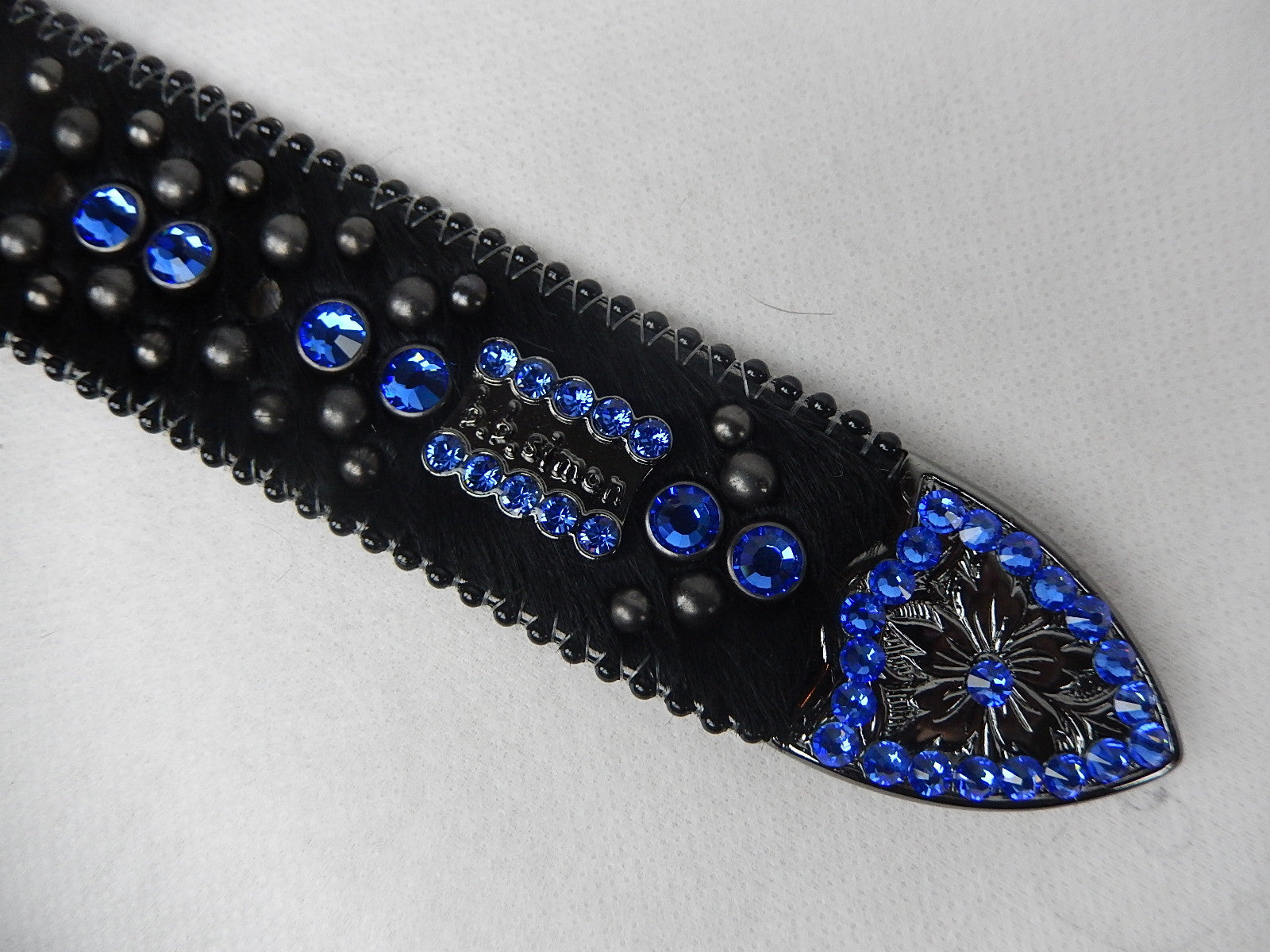 b.b. Simon ' Sapphire Royalty' Swarovski Crystal Belt - Dudes Boutique