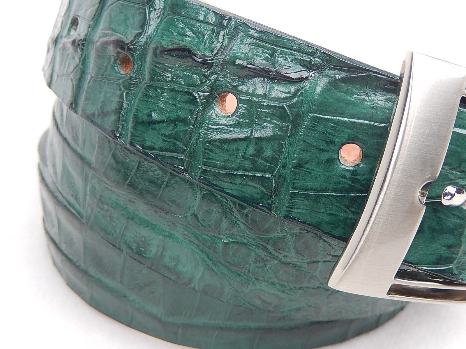 G-Gator Hornback Crocodile Green Belt - Dudes Boutique