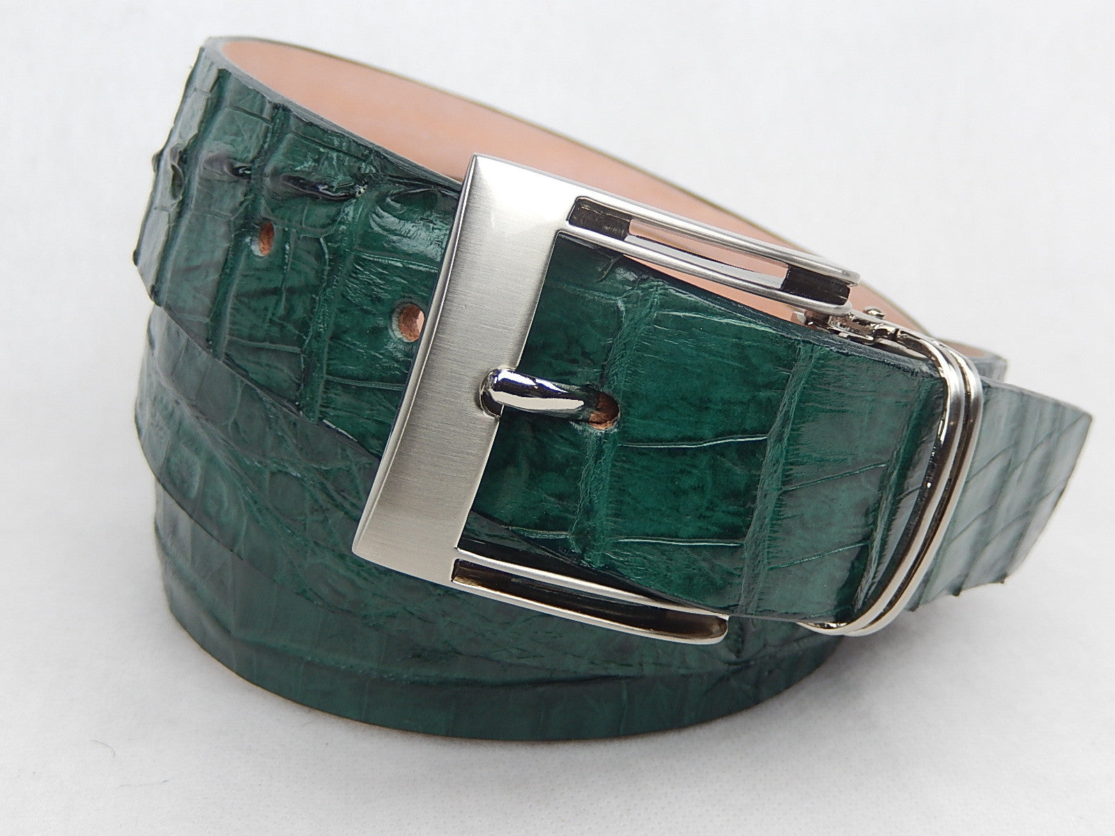 G-Gator Hornback Crocodile Green Belt - Dudes Boutique