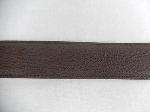 Wild West Boots Chocolate Shark Skin Belt - Dudes Boutique