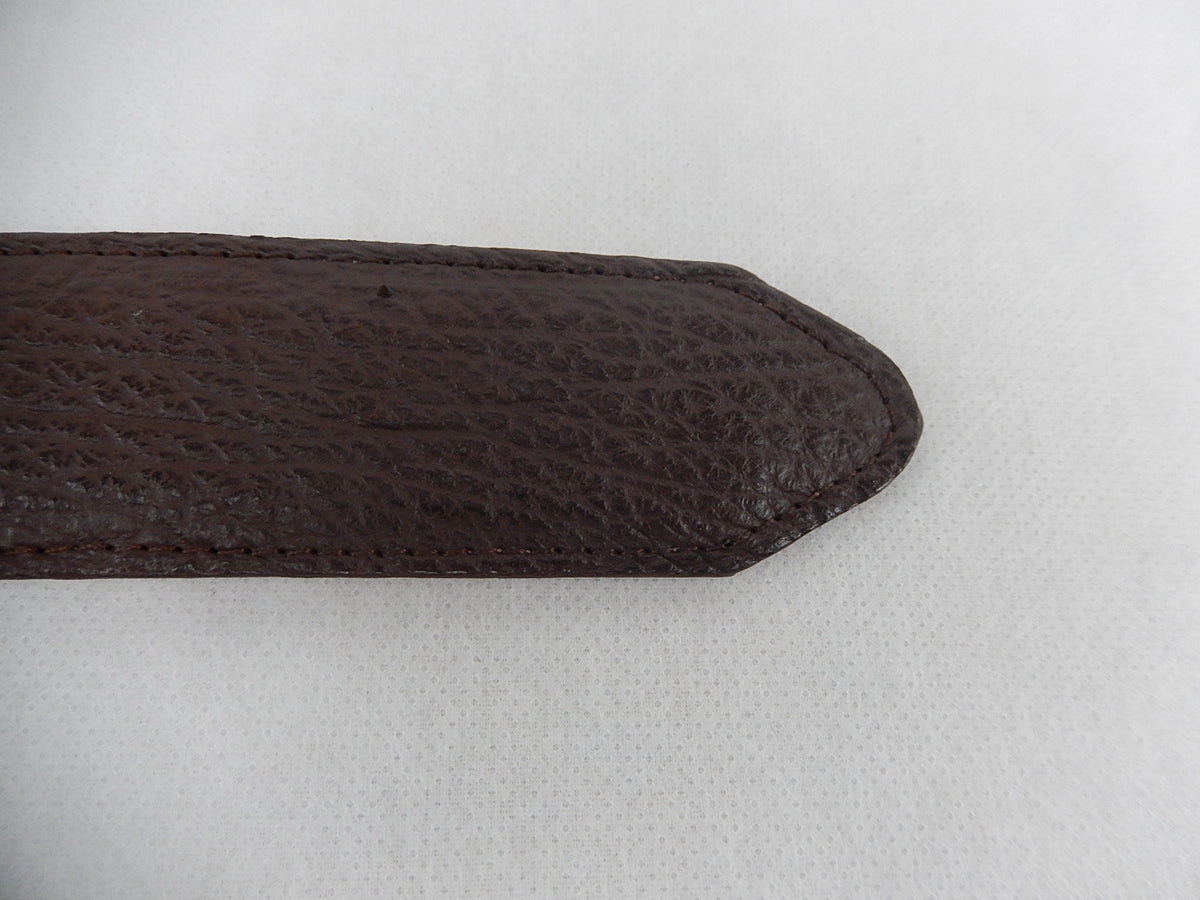 Wild West Boots Chocolate Shark Skin Belt - Dudes Boutique