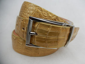 Safari Gold Croodile Belt - Dudes Boutique