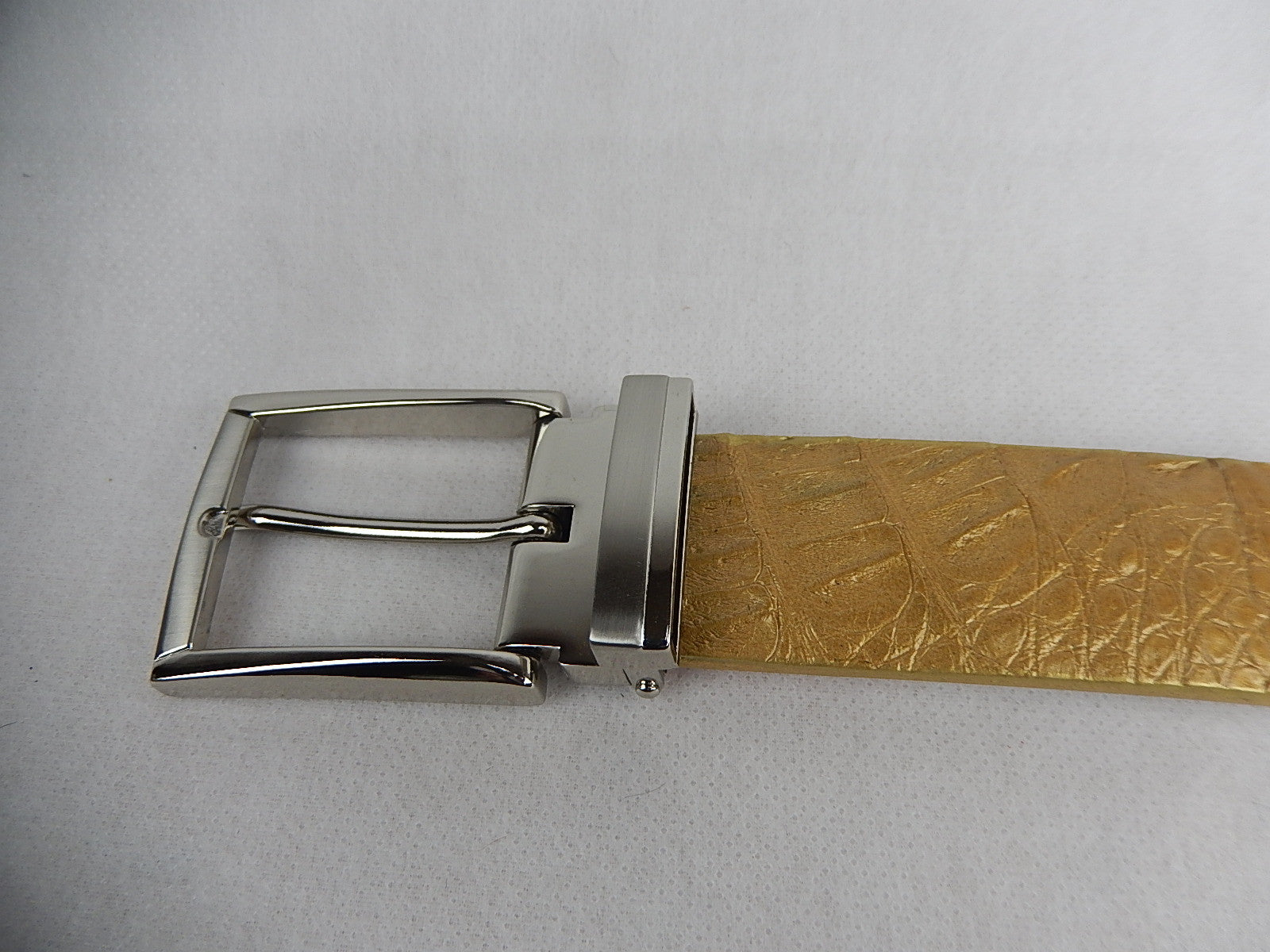 Safari Gold Croodile Belt - Dudes Boutique