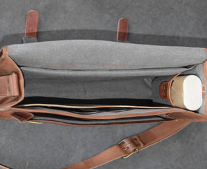 Johnny Fly Co. Leather Business Laptop Messenger - Dudes Boutique