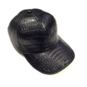 Safari Black Alligator/Ostrich Quill Strap back Hat - Dudes Boutique