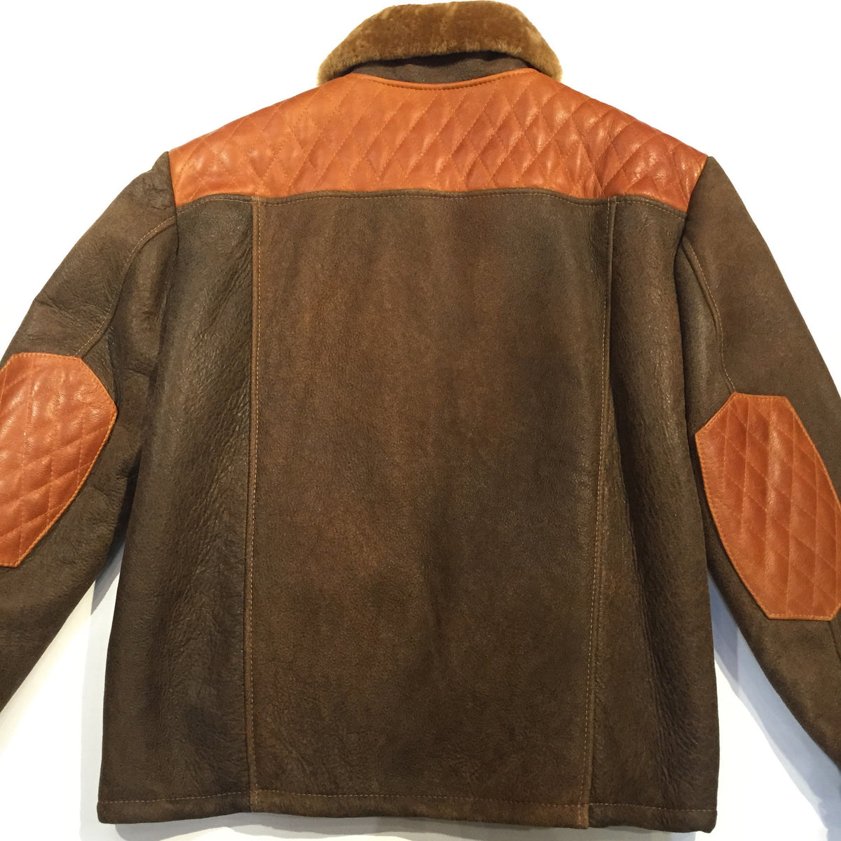 Jakewood Alaska brown and tan sheepskin shearling jacket