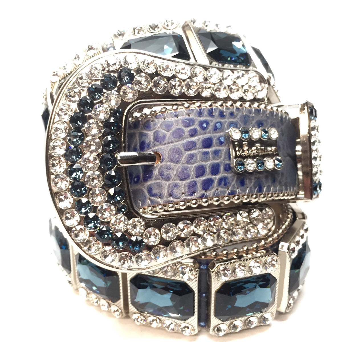 b.b. Simon " Royal Sapphire" Crystal Belt - Dudes Boutique