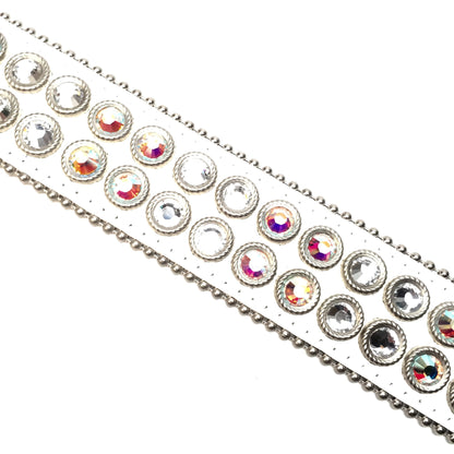 b.b. Simon - "Flash" 2-Row Crystal Belt - Dudes Boutique