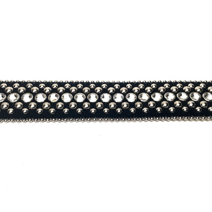 b.b. Simon 'Black Magic' Crystal Belt - Dudes Boutique