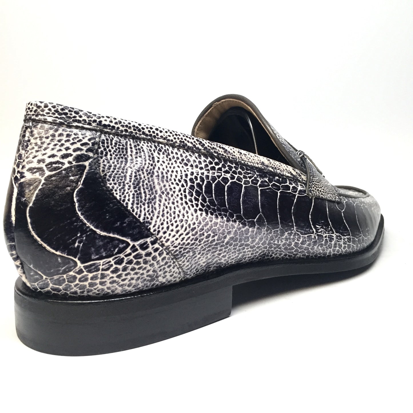 Mauri - 4323 Cambridge Ostrich Leg Penny Loafers - Dudes Boutique