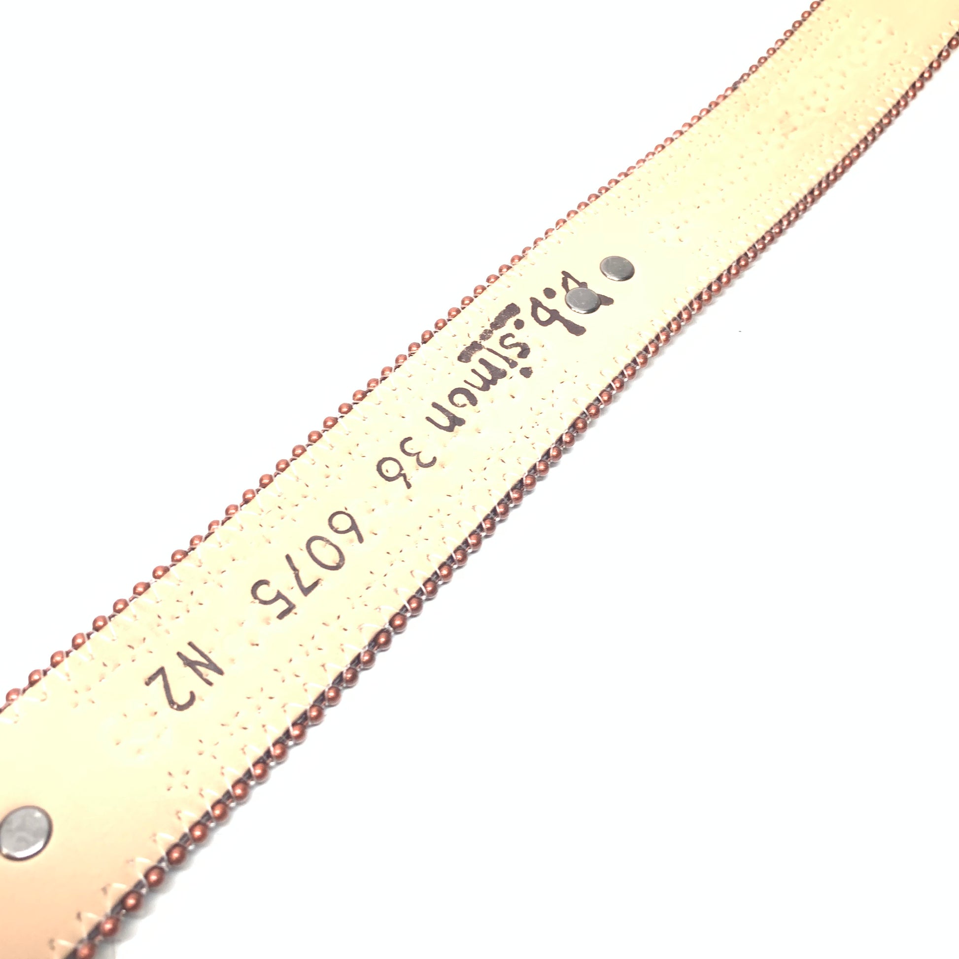b.b. Simon Brown Bronze Studded Pony Crystal Belt - Dudes Boutique