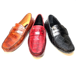 Mauri 3128 Ercole Alligator Driving Loafers - Dudes Boutique