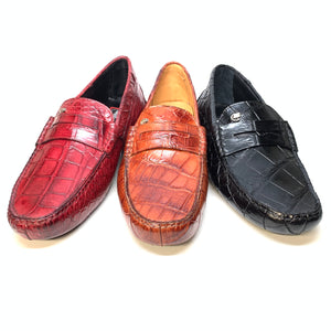 Mauri 3128 Ercole Alligator Driving Loafers - Dudes Boutique