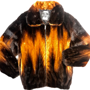 Kashani Cognac Full Mink Fur Coat - Dudes Boutique