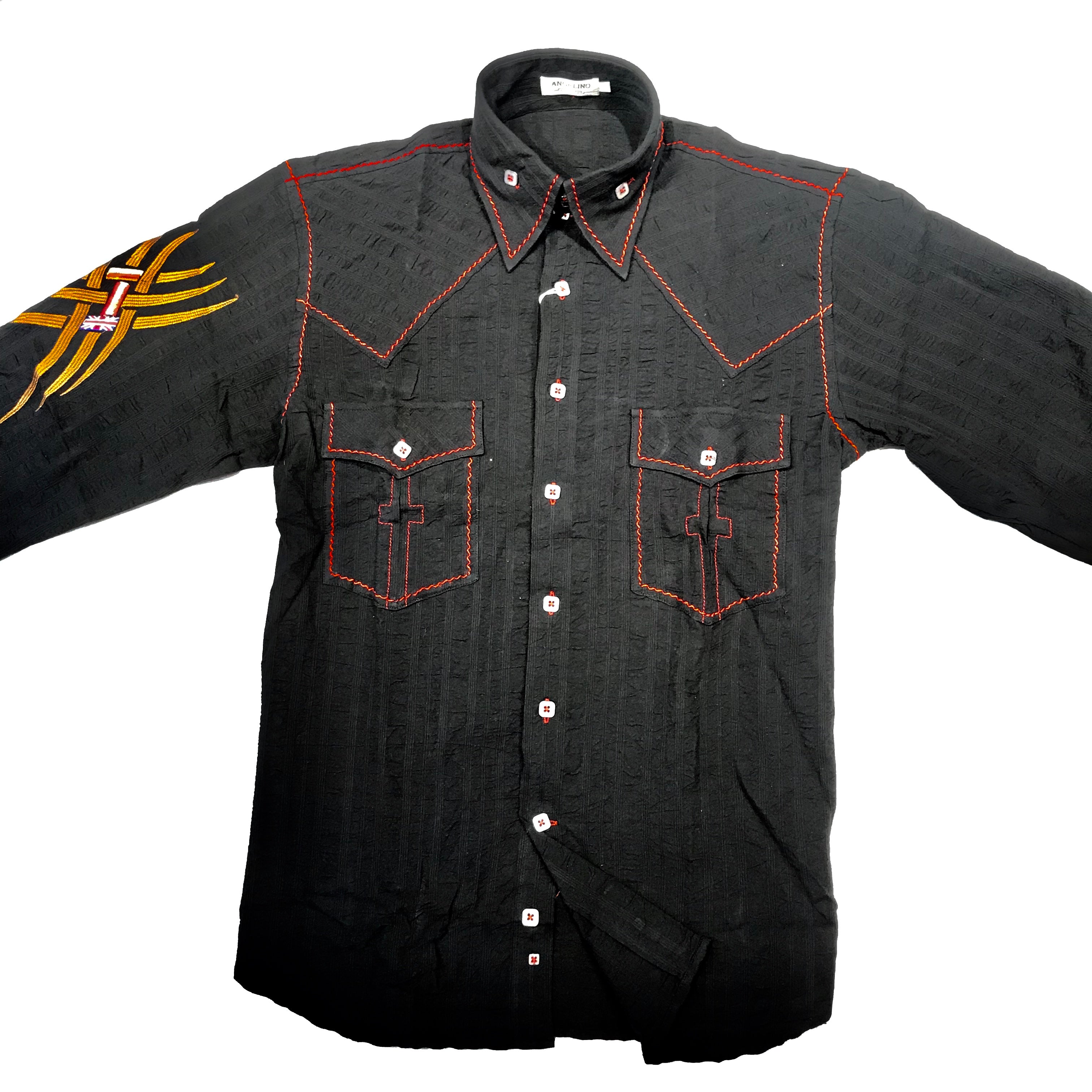 Angelino Hand Stitched Button Up Shirt - Dudes Boutique