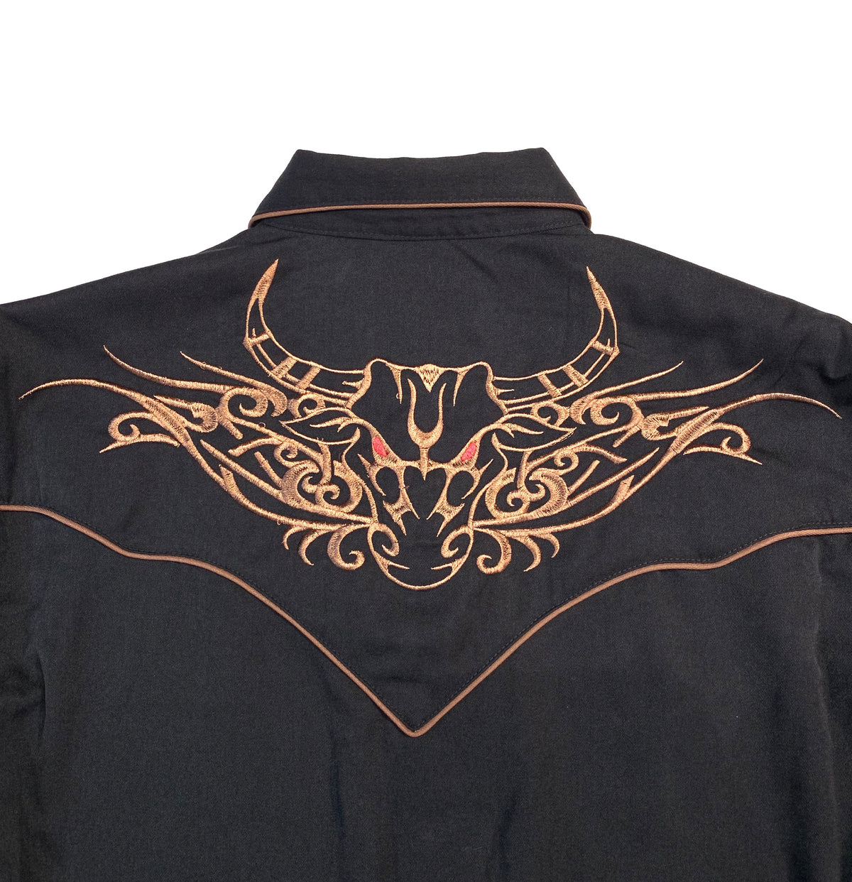 Scully Western Longhorn Bull Long Sleeve Shirt - Dudes Boutique