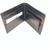Ace Red Stripe Leather Bi-fold Wallet - Dudes Boutique