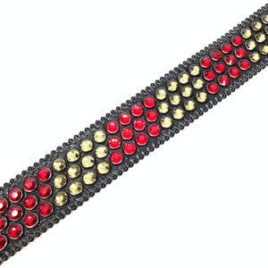 b.b. Simon Khayyam Tri-Tone Fully Loaded Crystal Belt - Dudes Boutique