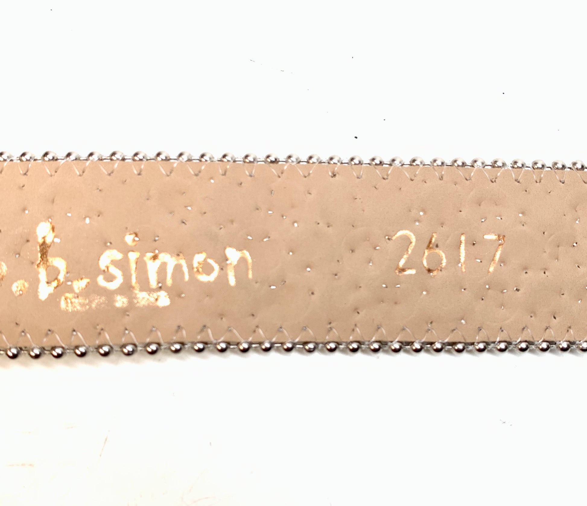 b.b. Simon 'White Fire' Studded Crystal Belt - Dudes Boutique