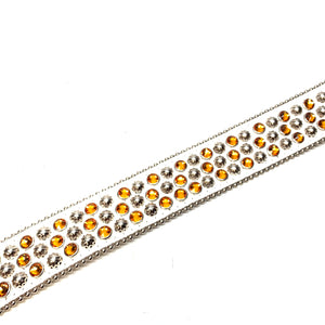 b.b. Simon 'White Fire' Studded Crystal Belt - Dudes Boutique