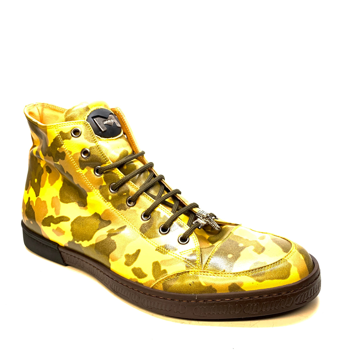 Mauri ‘8888’ Camouflage Leather High-Top Sneakers - Dudes Boutique