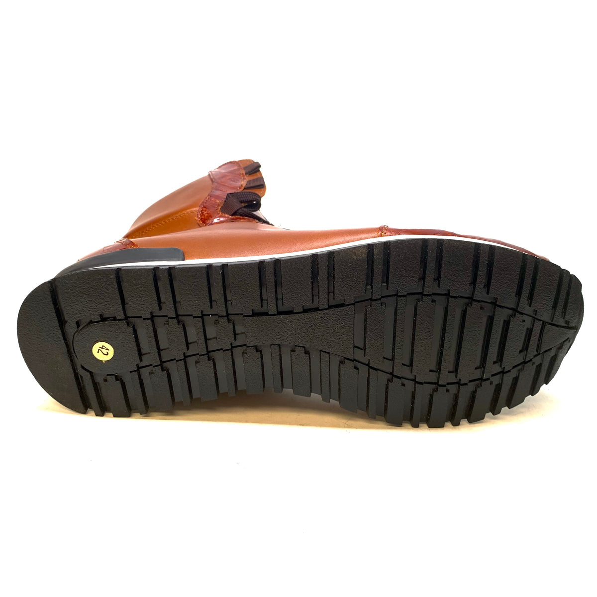 Mauri 54352 Crocodile Lambskin Hightop Sneakers - Dudes Boutique