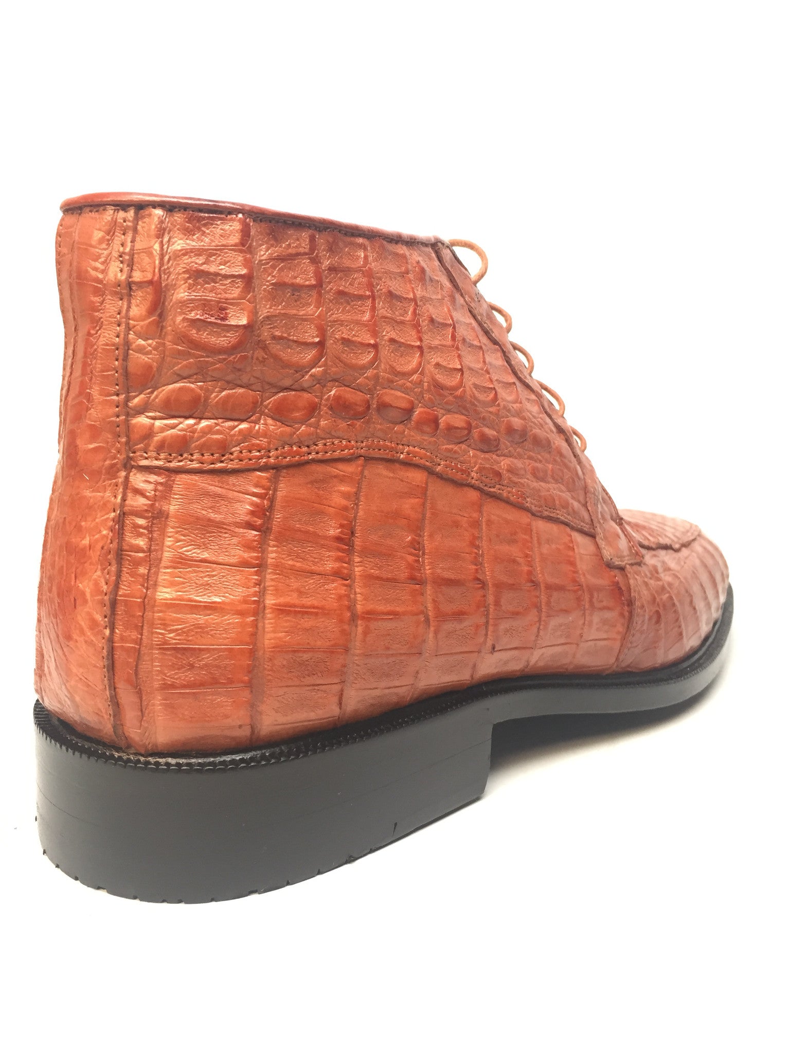 Los Altos Lace-Up Crocodile Dress Boots - Dudes Boutique