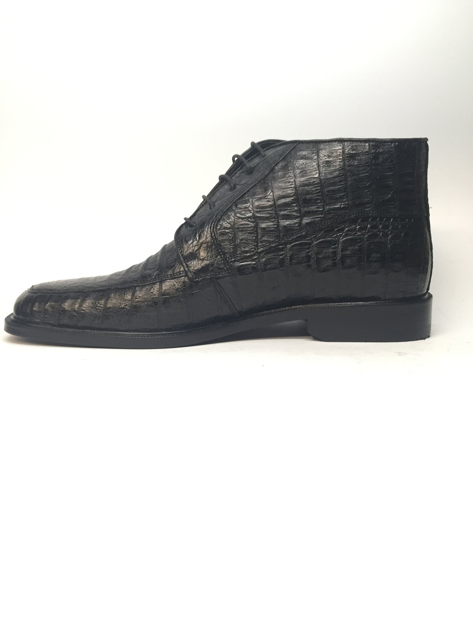 Los Altos Lace-Up Crocodile Dress Boots - Dudes Boutique