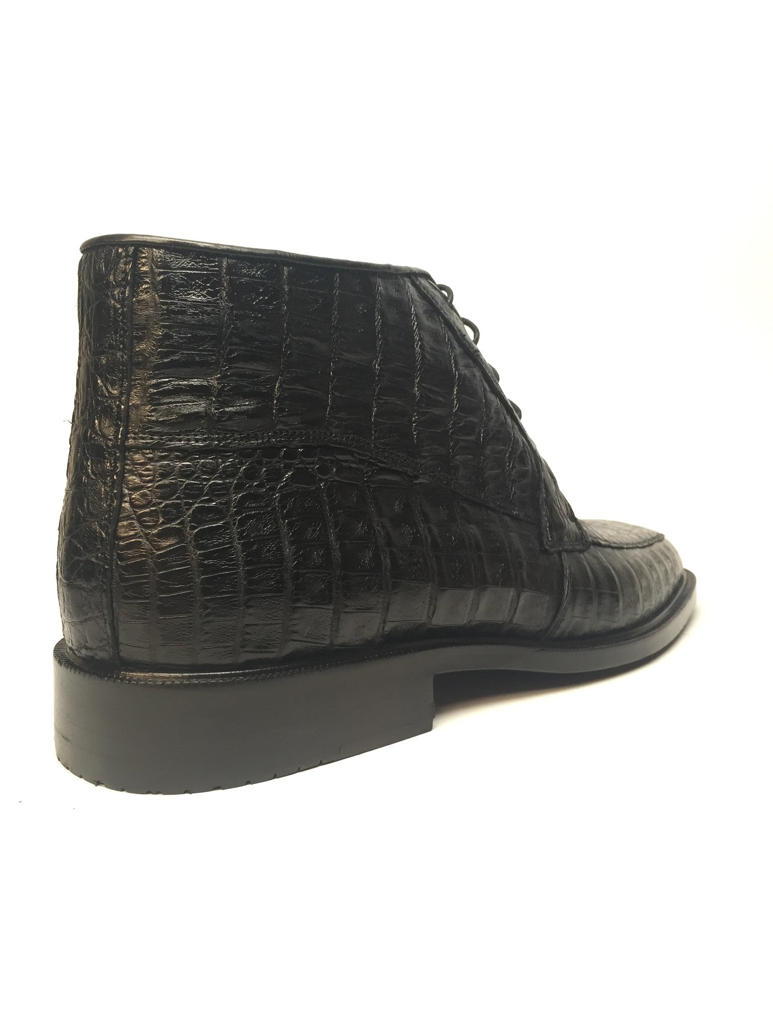 Los Altos Lace-Up Crocodile Dress Boots - Dudes Boutique