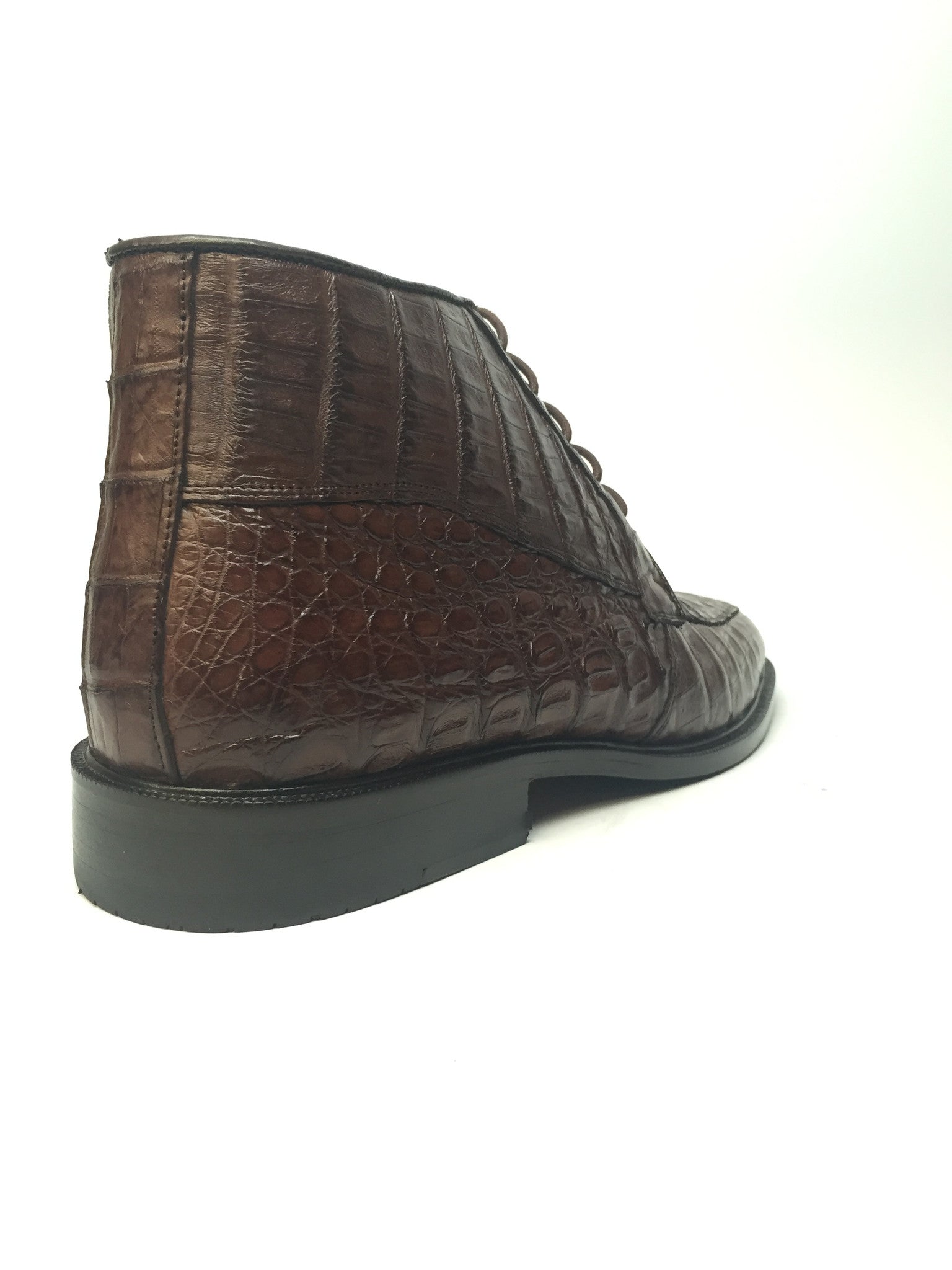 Los Altos Lace-Up Crocodile Dress Boots - Dudes Boutique