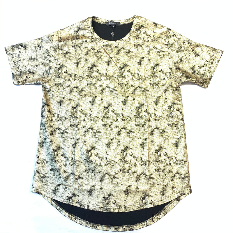 Barabas Golden Splatter Short Sleeve Shirt - Dudes Boutique