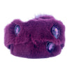 b.b. Simon Grape Purple Fur Crystal Belt - Dudes Boutique