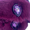 b.b. Simon Grape Purple Fur Crystal Belt - Dudes Boutique