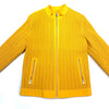 Barya NewYork Mustard Lambskin Weaved Jacket - Dudes Boutique