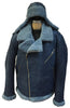 Jakewood - Shearling & Cow Racing Aviator Jacket - Dudes Boutique