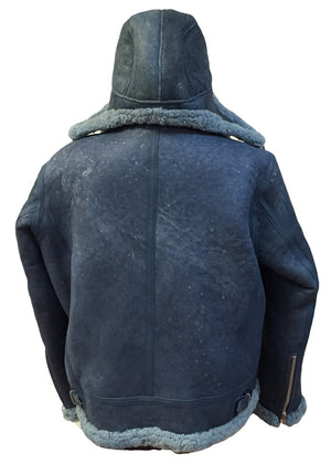 Jakewood - Shearling & Cow Racing Aviator Jacket - Dudes Boutique