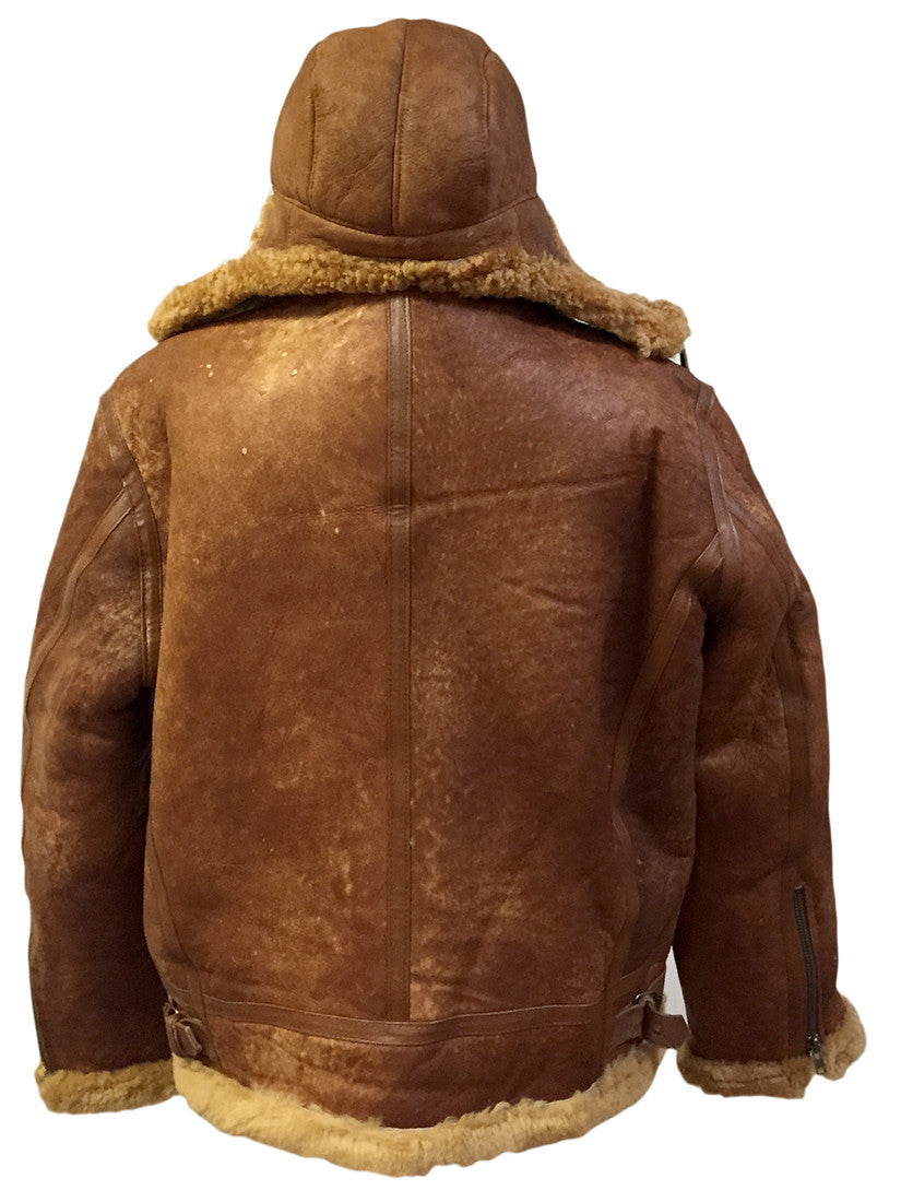 Jakewood - Shearling & Cow Racing Aviator Jacket - Dudes Boutique