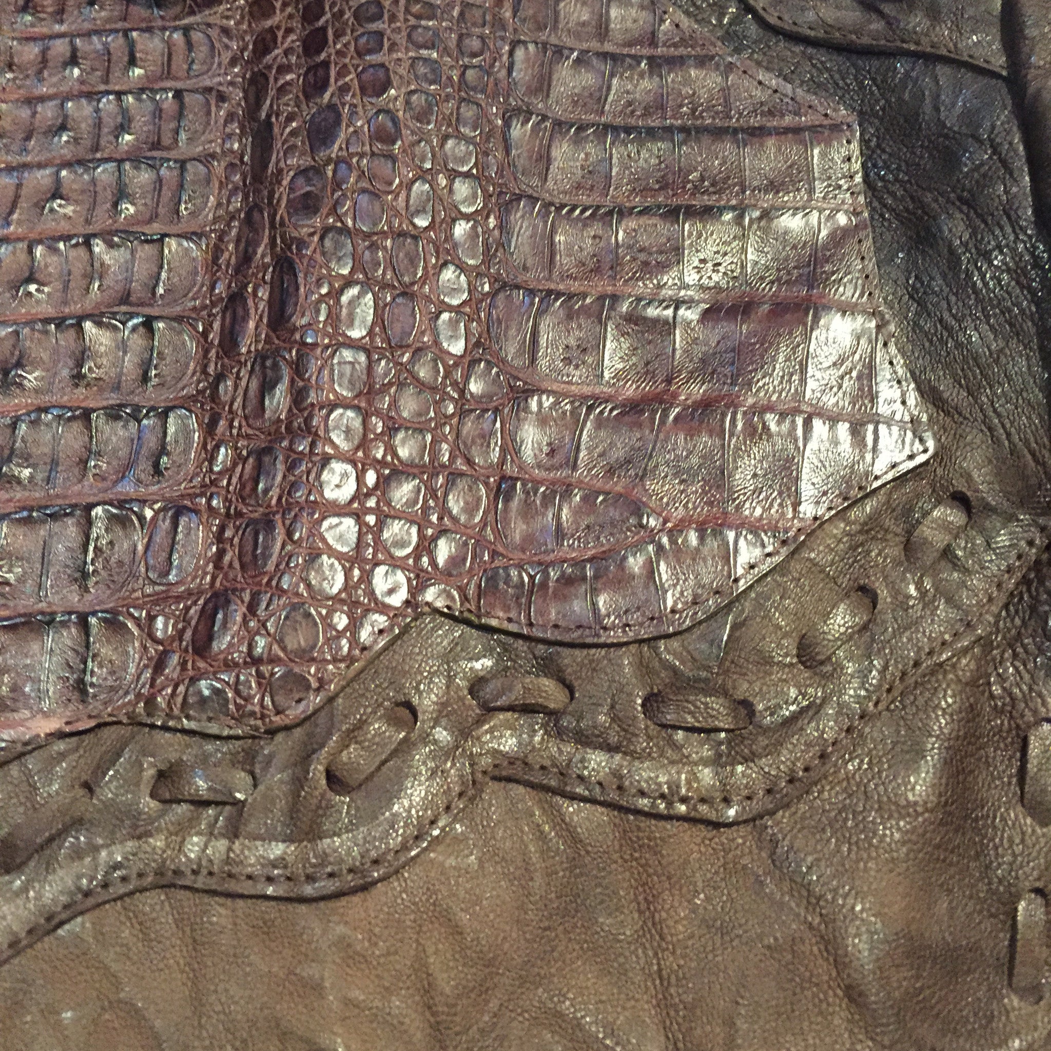 Safari Laced Crocodile/Lambskin Jackets - Dudes Boutique