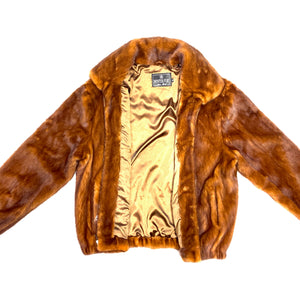 Kashani Men's Cognac Full Mink Fur Coat - Dudes Boutique