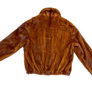 Kashani Men's Cognac Full Mink Fur Coat - Dudes Boutique