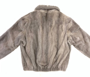 Kashani Men's Grey Full Mink Fur Coat - Dudes Boutique