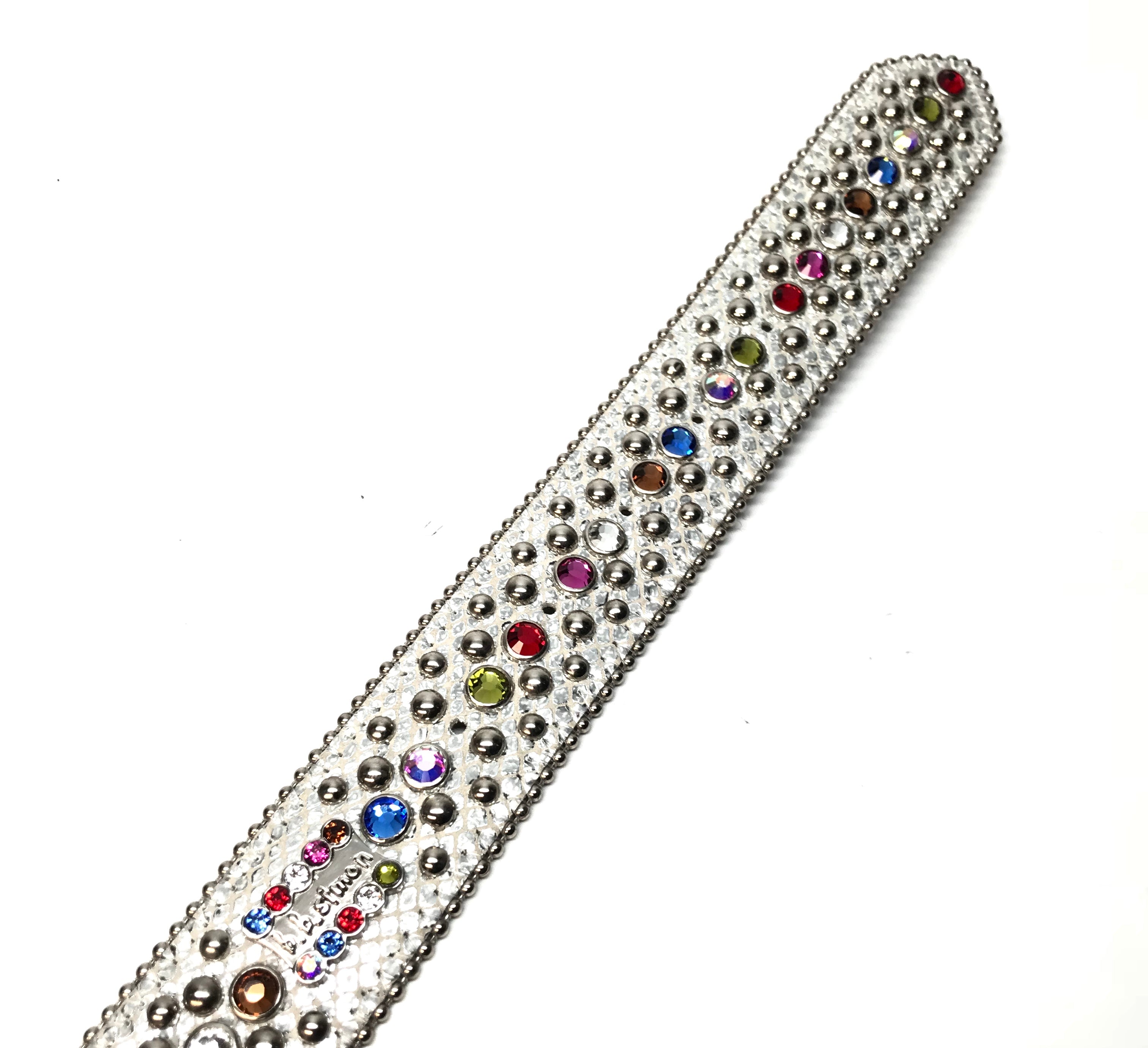 b.b. Simon '8 Ball' multi-color  Crystal Belt - Dudes Boutique