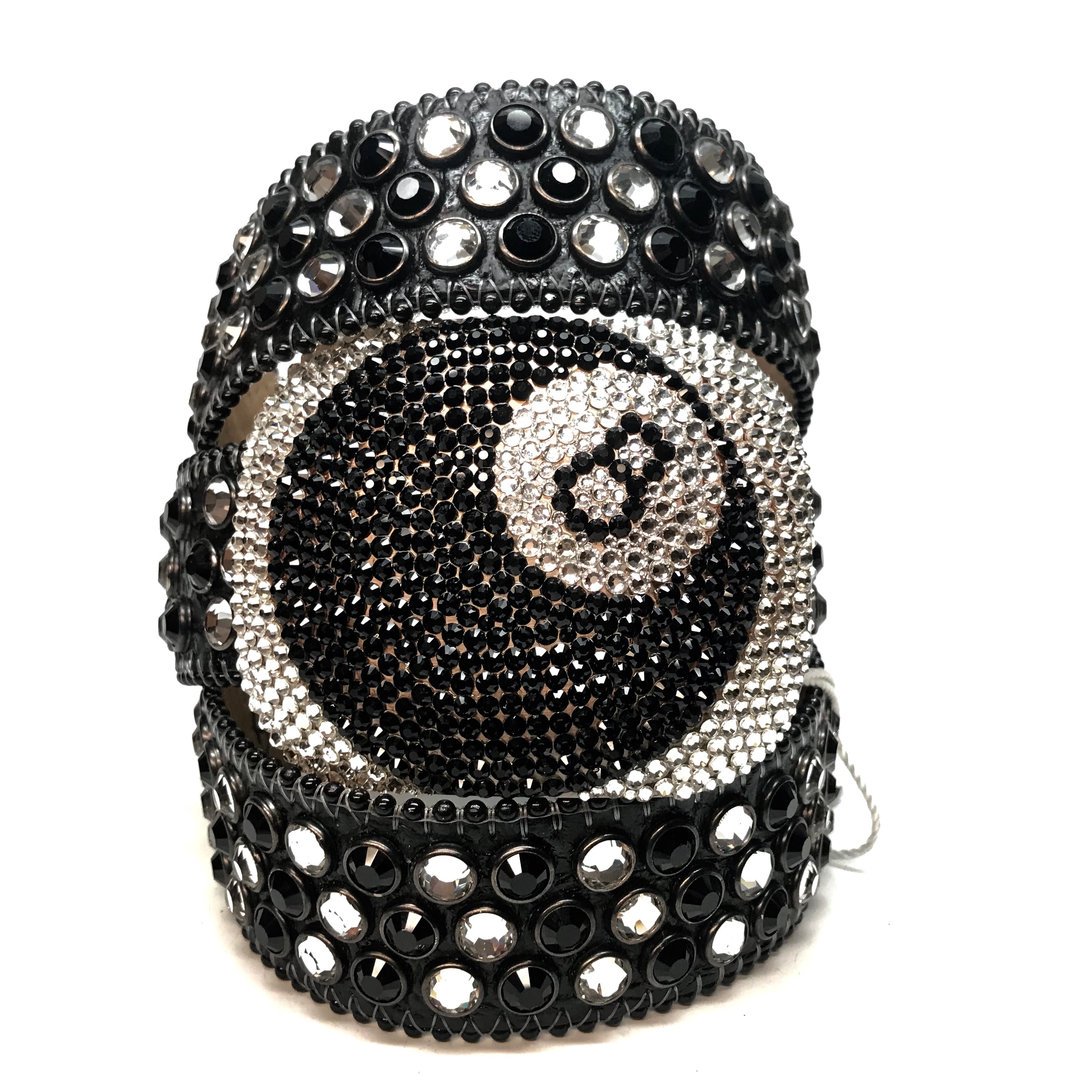 B.b. Simon '8 Ball' Black Crystal Belt – Dudes Boutique