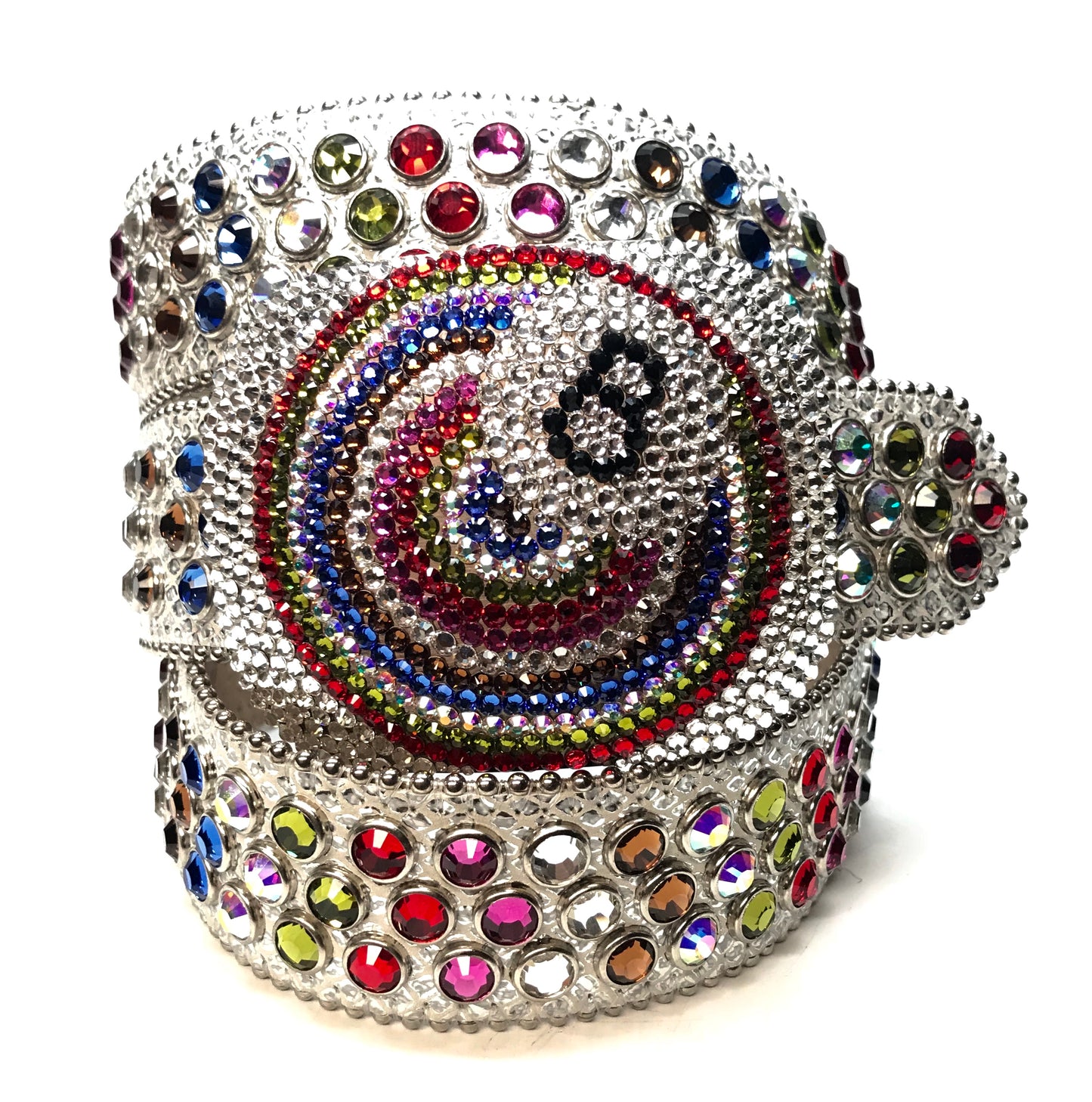 b.b. Simon '8 Ball' multi-color Swarovski Crystal Belt - Dudes Boutique